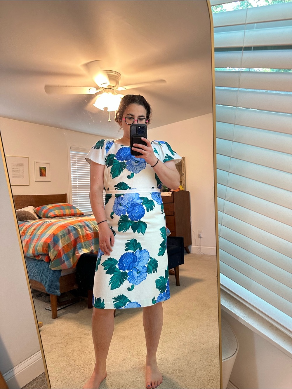 White floral Draper James Midi Dress